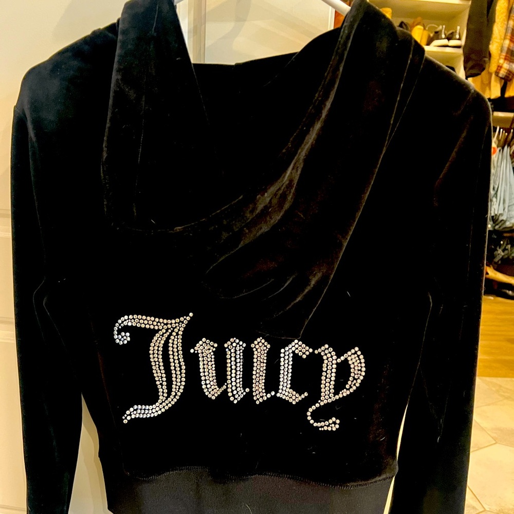 Size small Juicy velour black set